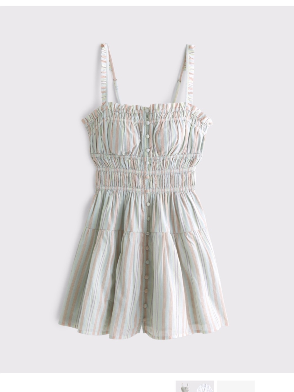 Bra-Free Button-Through Smocked
Mini Dress (worn once)
